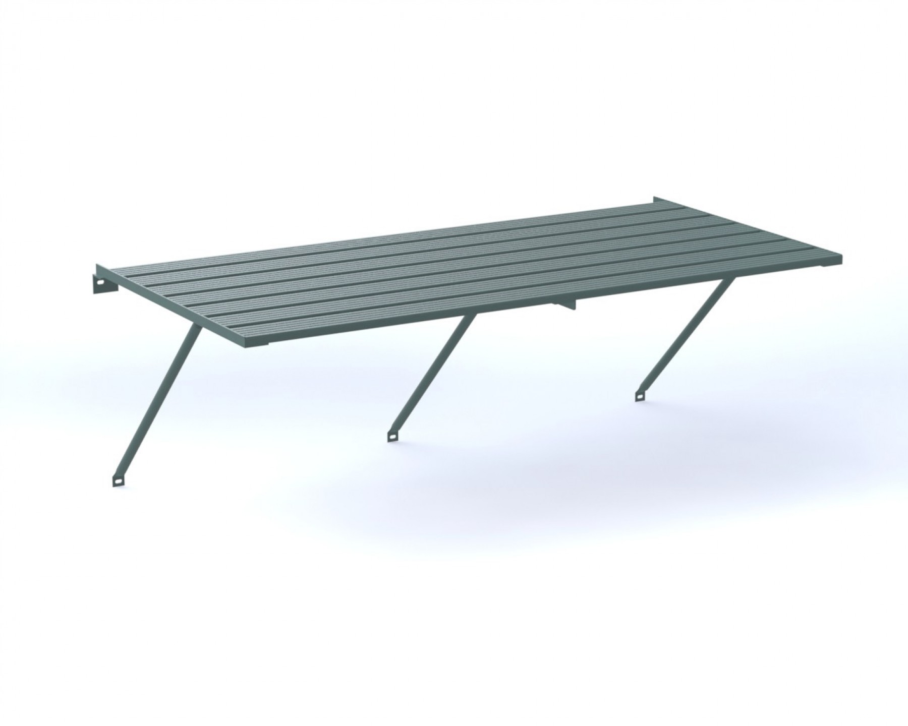 Slatted staging 18" x 4ft Old Cottage Green